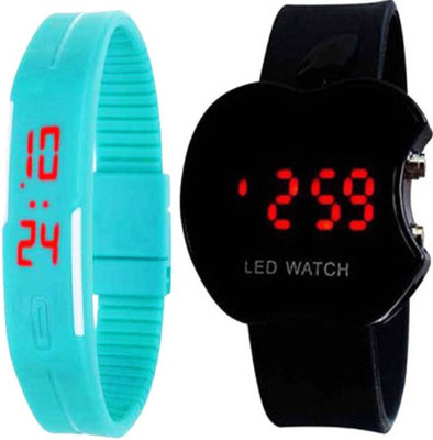 

Crysta Fashion Apple LED Digital kids watch with LED Digital band watch CF-17 Kids Watch CF-17 Watch - For Men & Women