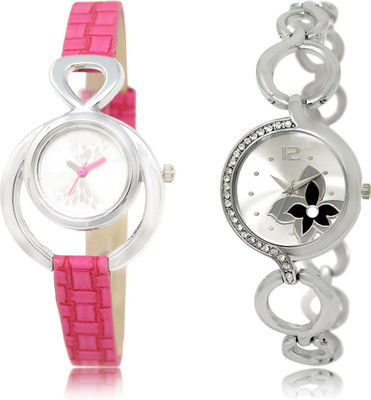 

The Shopoholic Stylist Designer Combo Pack 2 Silver Dial Analog Watch For Girls White For Women Watch - For Women