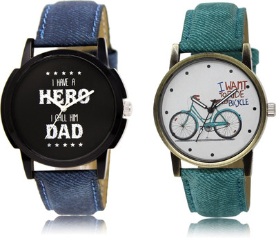 

The Shopoholic Stylist Designer Combo Pack 2 Black And White Dial Analog Watch For Boys And Girls Mens Watches Watch - For Boys & Girls