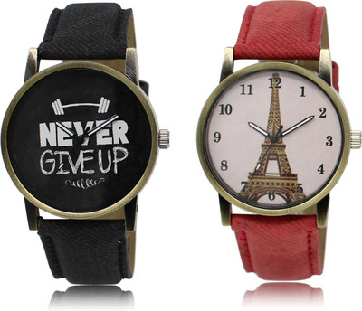 

The Shopoholic Fashionable Funky Look Black And Pink Dial Analog Watch For Boys And Girls Watch And Boys Watch - For Men