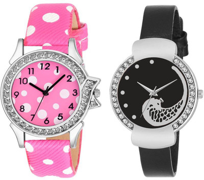 

Spike New attractive Fashion Lifestyle Queen Analog Watch Sett Of Two For Girls and Women 141 Watch - For Women