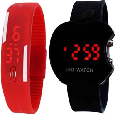

Crysta Fashion Apple LED Digital kids watch with LED Digital band watch CF-15 Kids Watch CF-15 Watch - For Boys & Girls