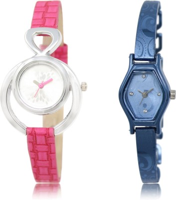 

The Shopoholic Fashionable Fancy CollectionÃÂ Silver And Blue Dial Analog Watch For Girls Watch For Girls Black Watch - For Women