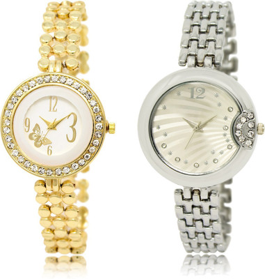 

The Shopoholic Stylist Designer Combo Pack 2 White And Silver Dial Analog Watch For Girls Watches For Women Stylish Watch - For Women