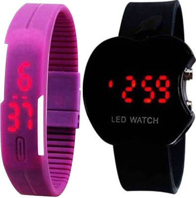 

Crysta Fashion Apple LED Digital kids watch with LED Digital band watch CF-18 Kids Watch CF-18 Watch - For Men & Women