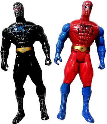 

Reyansh Collection Spider-Man Action Figure Figurine Toy with Led Light- 2 Pc's(Multicolor)