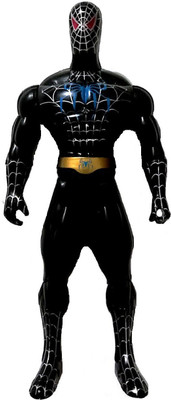 

Reyansh Collection Spider-Man Action Figure Figurine Toy with Led Light- Black(Black)