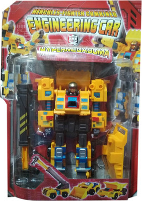 

IndusBay Engineering Transformers Robots in Disguise 3 in1 Truck Transformation Engineering Construction Vehicle Robot(Yellow)