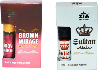 

Zia Brown Mirage and Sultan Special Malaysian Edition Floral Attar(Dehn el oud)
