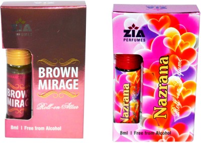 

Zia Brown Mirage and Nazrana Special Malaysian Edition Floral Attar(Dehn el oud)