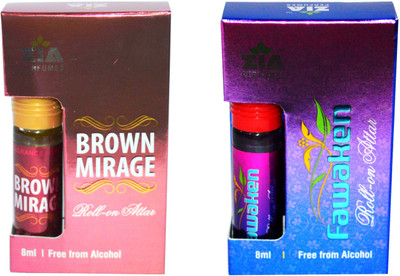 

Zia Brown Mirage and Fawaken Special Malaysian Edition Floral Attar(Dehn el oud)