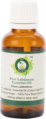 

R V Essential Pure Labdanum Essential Oil 30ml- Cistus Ladaniferus (100% Pure and Natural Steam Distilled)(30 ml)