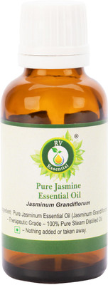 

R V Essential Pure Jasmine Essential Oil 15ml- Jasminum Grandiflorum (100% Pure and Natural Steam Distilled)(15 ml)