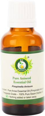 

R V Essential Pure Aniseed Essential Oil 10ml- Pimpinella Anisum (100% Pure and Natural Steam Distilled)(10 ml)