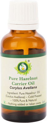 

R V Essential Pure Hazelnut Carrier Oil 15ml- Corylus Avellana (100% Pure and Natural Cold Pressed)(15 ml)
