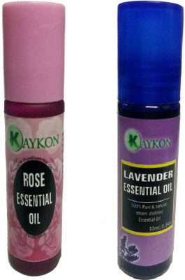 

kaykon Set of 2 Essential Oils Lavender and Rose Aromatherapy Essential oils - 10ML each(10 ml)