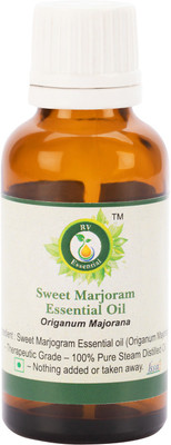 

R V Essential Pure Sweet Marjoram Essential Oil 30ml- Origanum Majorana (100% Pure and Natural Steam Distilled)(30 ml)