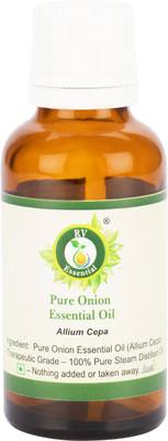 

R V Essential Pure Onion Essential Oil 10ml- Allium Cepa (100% Pure and Natural Steam Distilled)(10 ml)