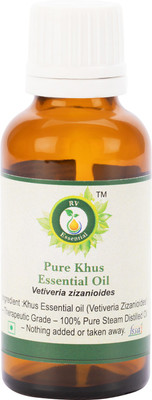 

R V Essential Pure Khus Essential Oil 30ml- Vetiveria Zizanioides (100% Pure and Natural Steam Distilled)(30 ml)