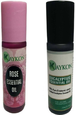 

kaykon Set of 2 Essential Oils Eucalyptus and Rose Essential oils - 10ML each(10 ml)