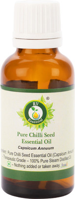 

R V Essential Pure Chilli Seed Essential Oil 50ml- Capsicum Annuum (100% Pure and Natural Steam Distilled)(50 ml)