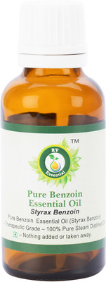 

R V Essential Pure Benzoin Essential Oil 10ml- Styrax Benzoin (100% Pure and Natural Steam Distilled)(10 ml)