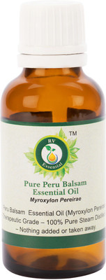 

R V Essential Pure Peru Balsam Essential Oil 10ml- Myroxylon Pereirae (100% Pure and Natural Steam Distilled)(10 ml)
