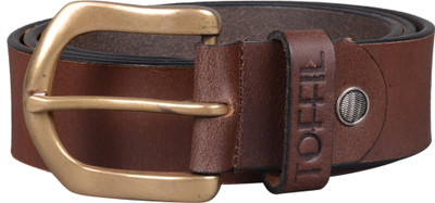 

Toffil Men Casual Brown Genuine Leather Belt, Dark brown