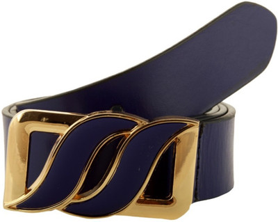 

Creative Crafts Women Formal, Party, Casual, Evening Blue Genuine Leather Belt