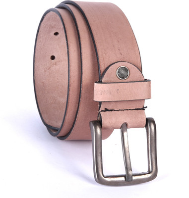 

Hawai Men Casual Brown Genuine Leather Belt