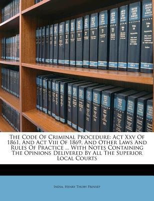 The Code Of Criminal Procedure(English, Paperback, unknown)