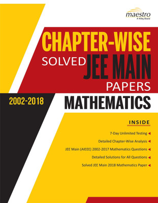 Wiley's Chapter-Wise Solved Jee Main Papers (2002-2018) Mathematics(English, Paperback, unknown)