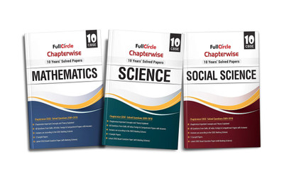 Full Circle CBSE Class 10 Mathematics + Science + Social Science Chapterwise 10 Years Solved Papers (Set of 3 Books)(English, Paperback, Team of Experiencecd Authors)