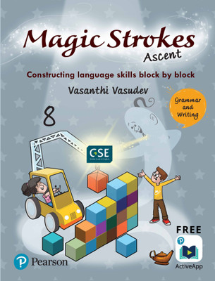 Magic Strokes (Ascent): English Grammar & Writing for CBSE, ICSE Class 8: aligned to Global Scale of English(GSE) by Pearson(English, Paperback, Vasanthi Vasudev)
