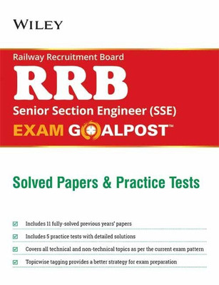 Wiley'S Railway Recruitment Board (Rrb) Senior Section Engineer (SSE) Exam Goalpost, Solved Papers a(English, Paperback, unknown)