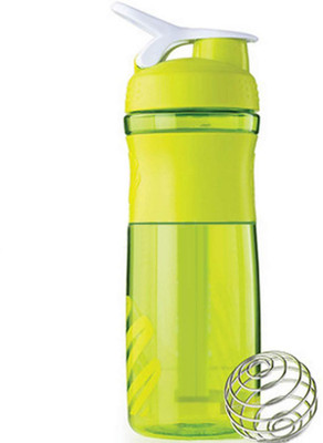 

Xerobic Loop Top Protein Shaker Bottle Cup, Spring Shaker Ball Included 760 Shaker(Pack of 1, Clear), Green