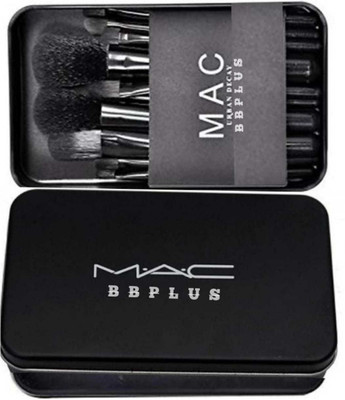 

MAC BB PLUS Imported WASHABLE MAKEUP BRUSH SET OF 12 FOR ALL TYPE MAKEUP (Brush of 12)(Pack of 12)
