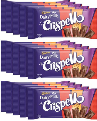 

Cadbury Crispello Chocolate Bar 33 g (Pack of 15) Brittles(Pack of 15, 495 g)