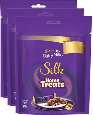 

Cadbury Dairy Milk Silk Chocolate Home Treats Bars(Pack of 3, 540 g)