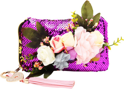 

Sanjog Party Purple Clutch