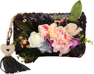 

Sanjog Party Black Clutch