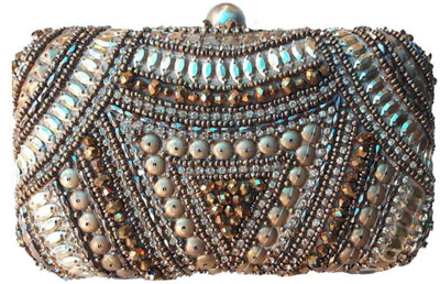 

The Indian Handicraft Store Party Silver Clutch