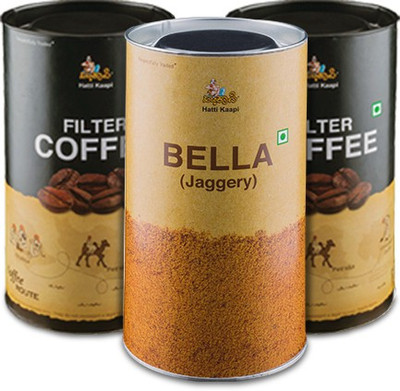 

Hatti Kaapi Combo of Chicory Blended Coffee Powder and Bella Filter Coffee 750 g(Pack of 3)