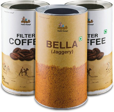 

Hatti Kaapi Combo of Pure Kaapi and Bella Filter Coffee 750 g(Pack of 3)