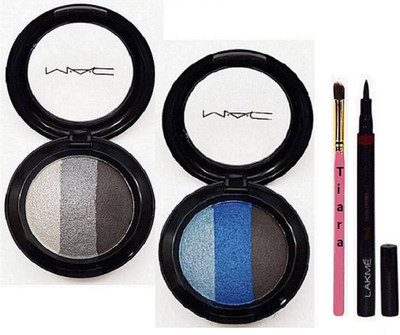 

tiara Make up Brush , Fard A Jous Eyeshadow Pack Od 2 , Lakme 9 to 5 Eyeliner(Set of 4)