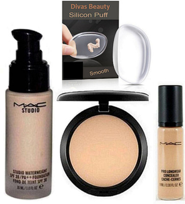 

divas beauty Silicon Puff,(Set of 4)