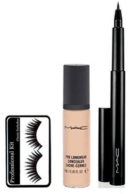 

Professional kit Eyelashes & Pro Long Wear Concealer & Pen Eyeliner(Set of 3)
