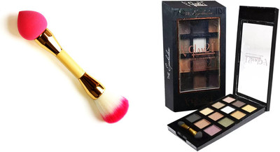 hich Multi purpose makeup brush & Glam 21 Metallic EyeShadow(Set of 2)