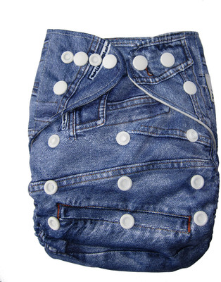 

Baby Shopiieee Baby washable cloth diaper reusable nappies with 1 microfiber insert pad - L