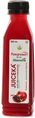 

Juiceka Pomegranate Fruit Drink With Alovera Pulp 200 ML Pack Of 12 Bottles(12 x 200 ml)
